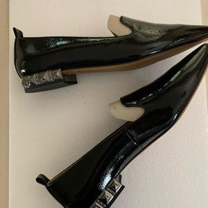 New with box FrancoSarto black patent size 8